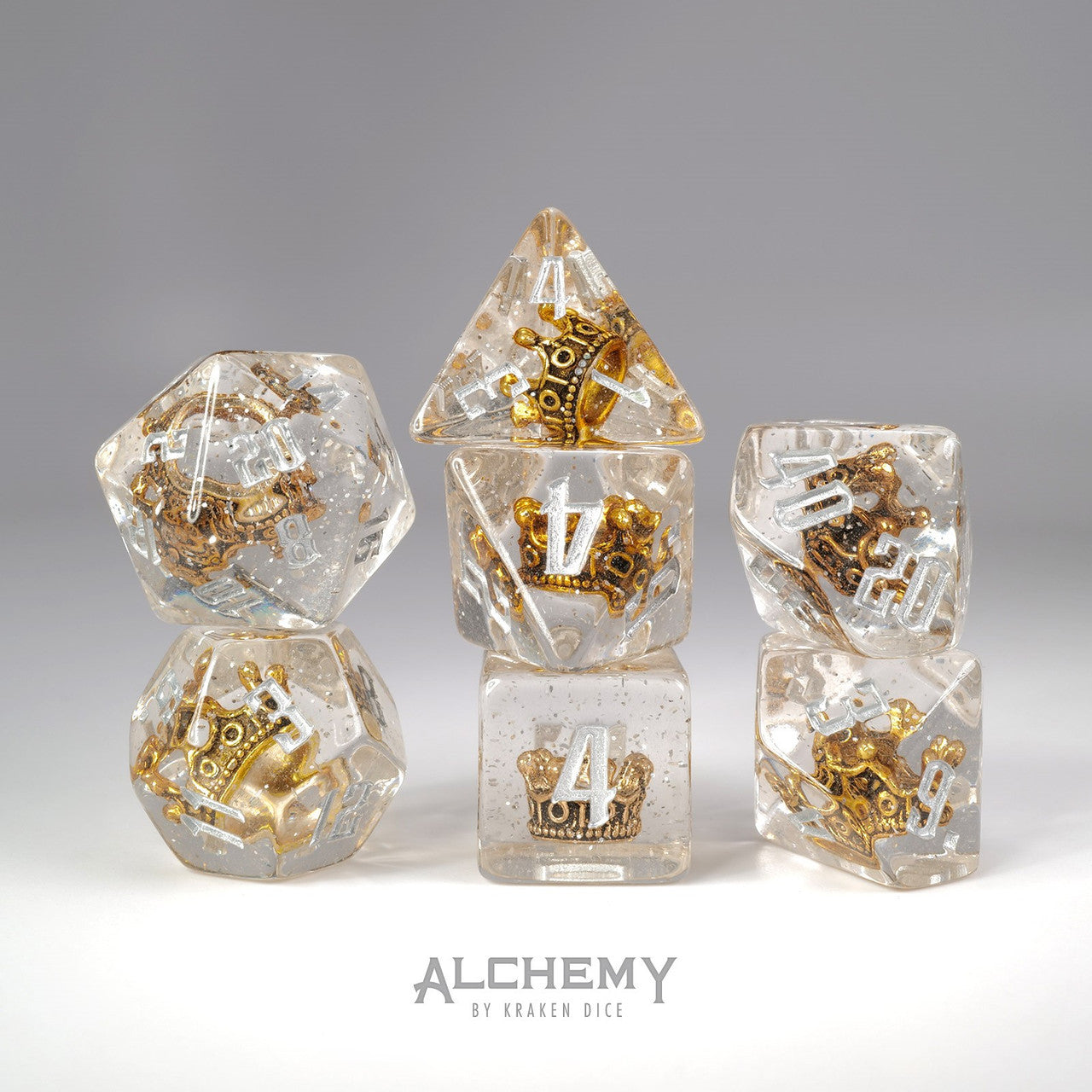 7pc Royal Crown with Silver Glitter by Alchemy Dice